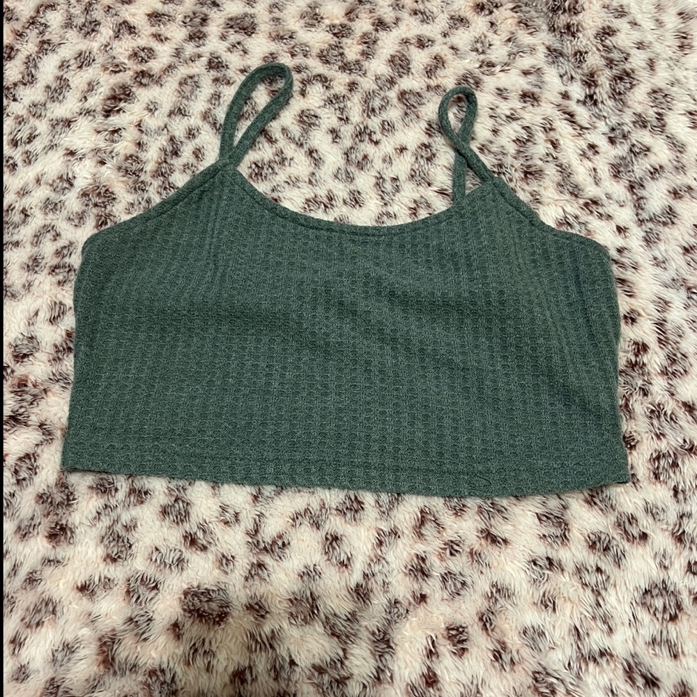 Women's Green Crop Top